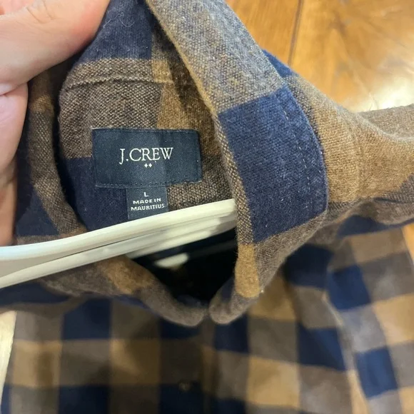 J. Crew Blue and Brown Casual Button Down Shirt - Picture 3 of 3